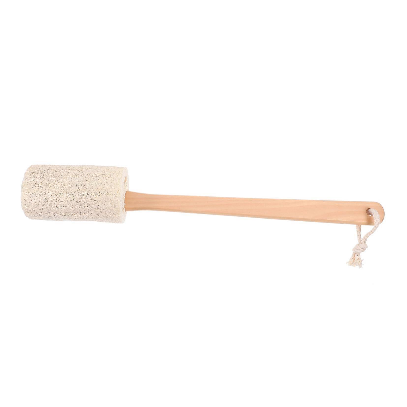 Loofah Bath Brush Back Scrubber with Handle for Deep Exfoliating Body and Back Cleaning