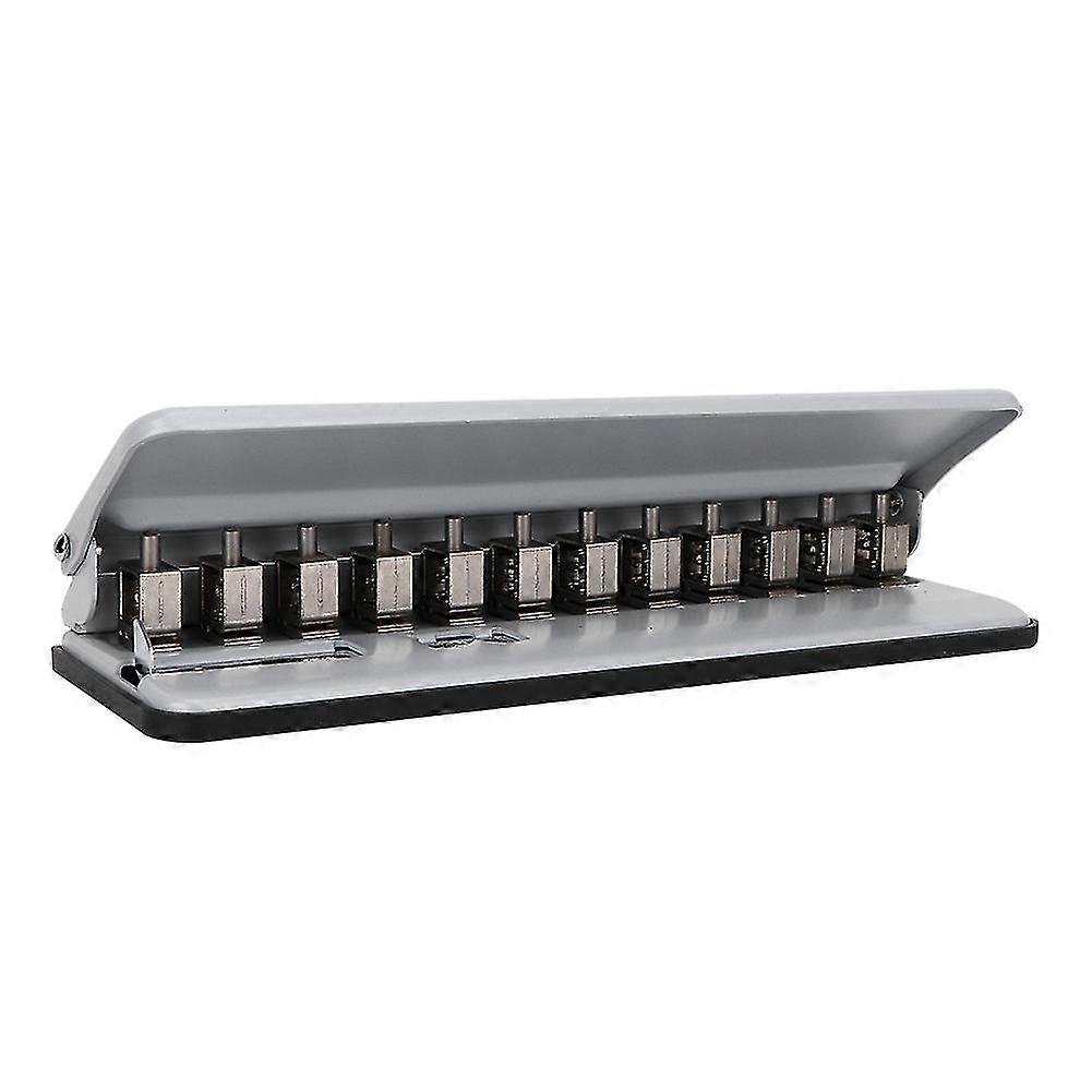 Multi function Adjustable Mushroom Hole Puncher Paper Binding Hole Punch Machine (Gray)