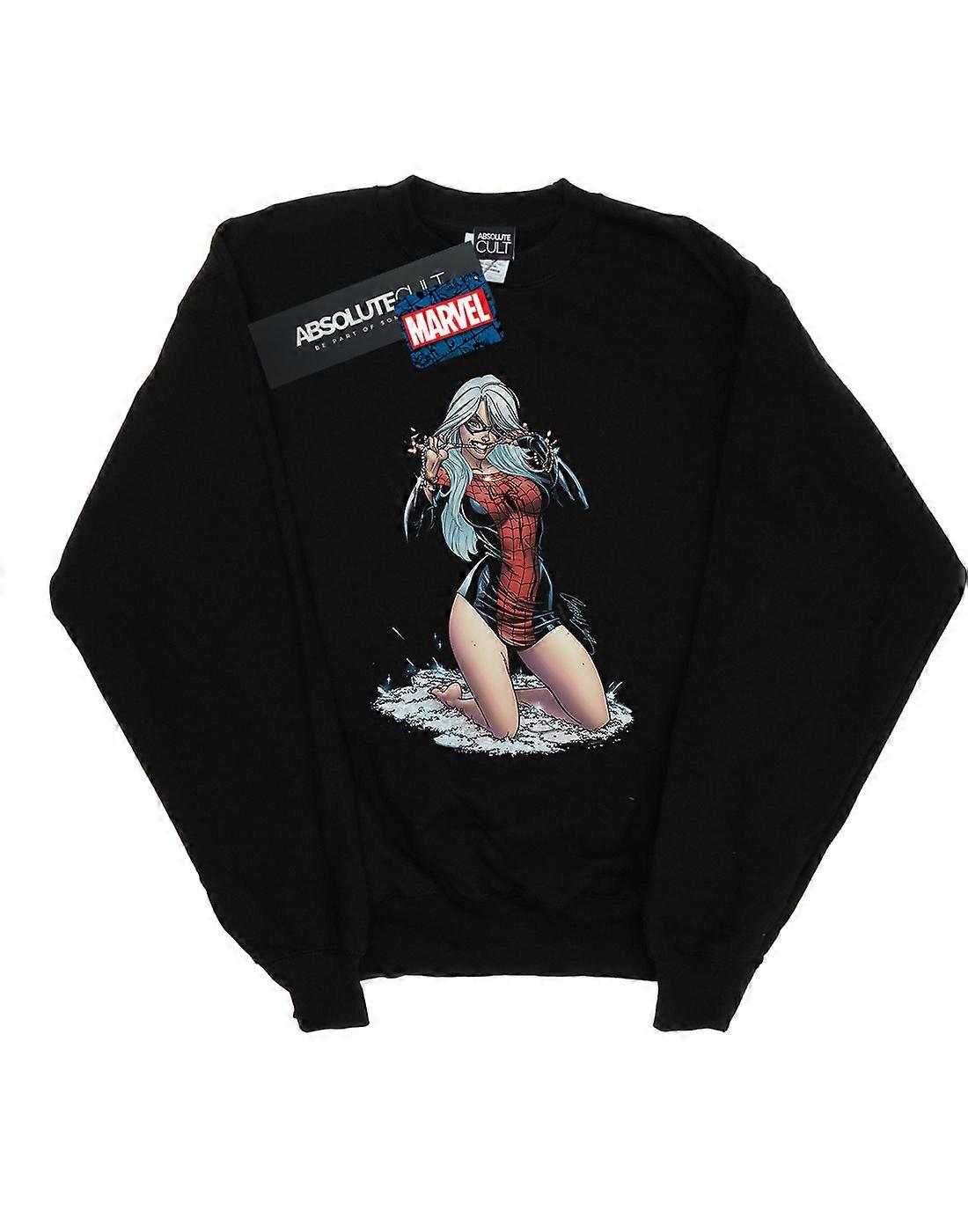 Marvel Men's Black Cat Spider Suit Sweatshirt