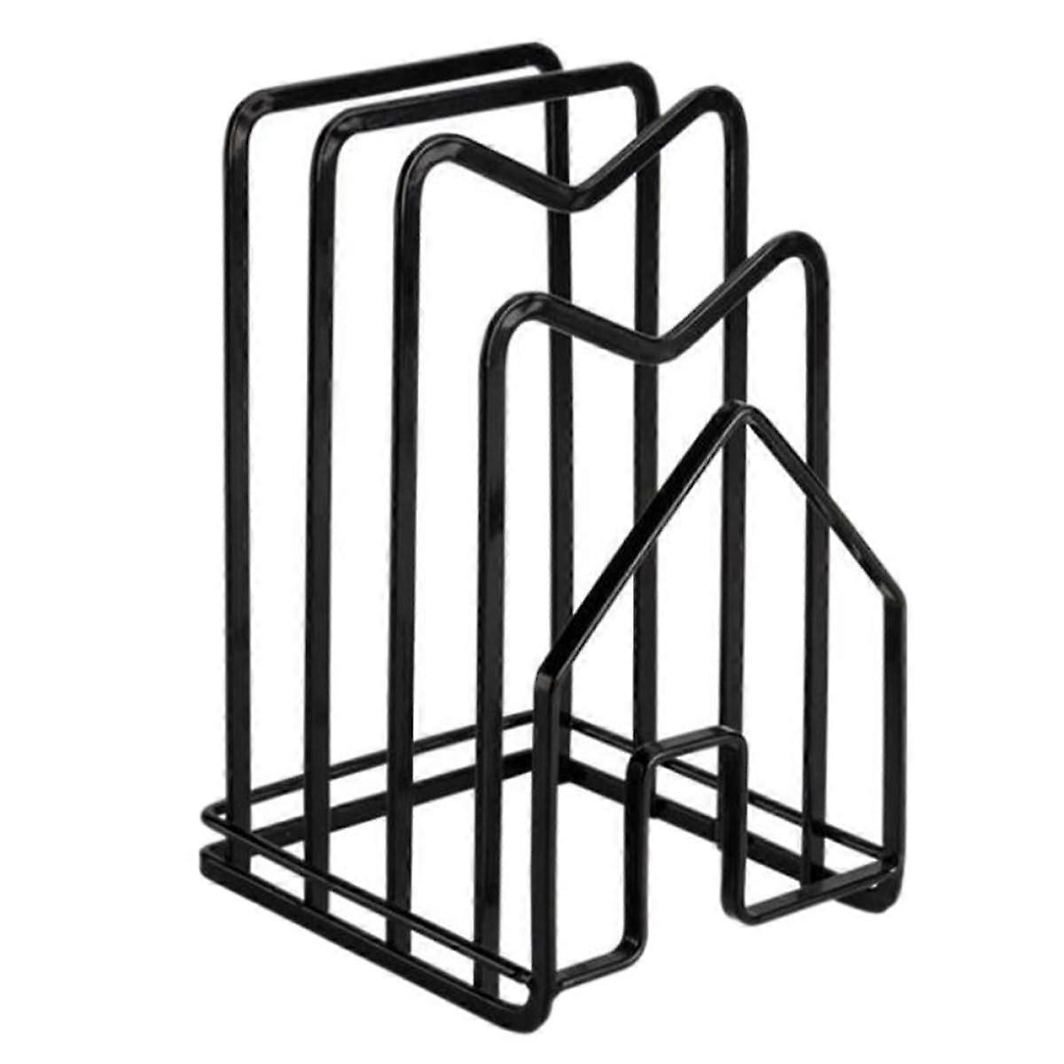 Pot Lid Organizer with MultiLayer RustResistant Rack for Kitchen Countertop and Cabinet Storage