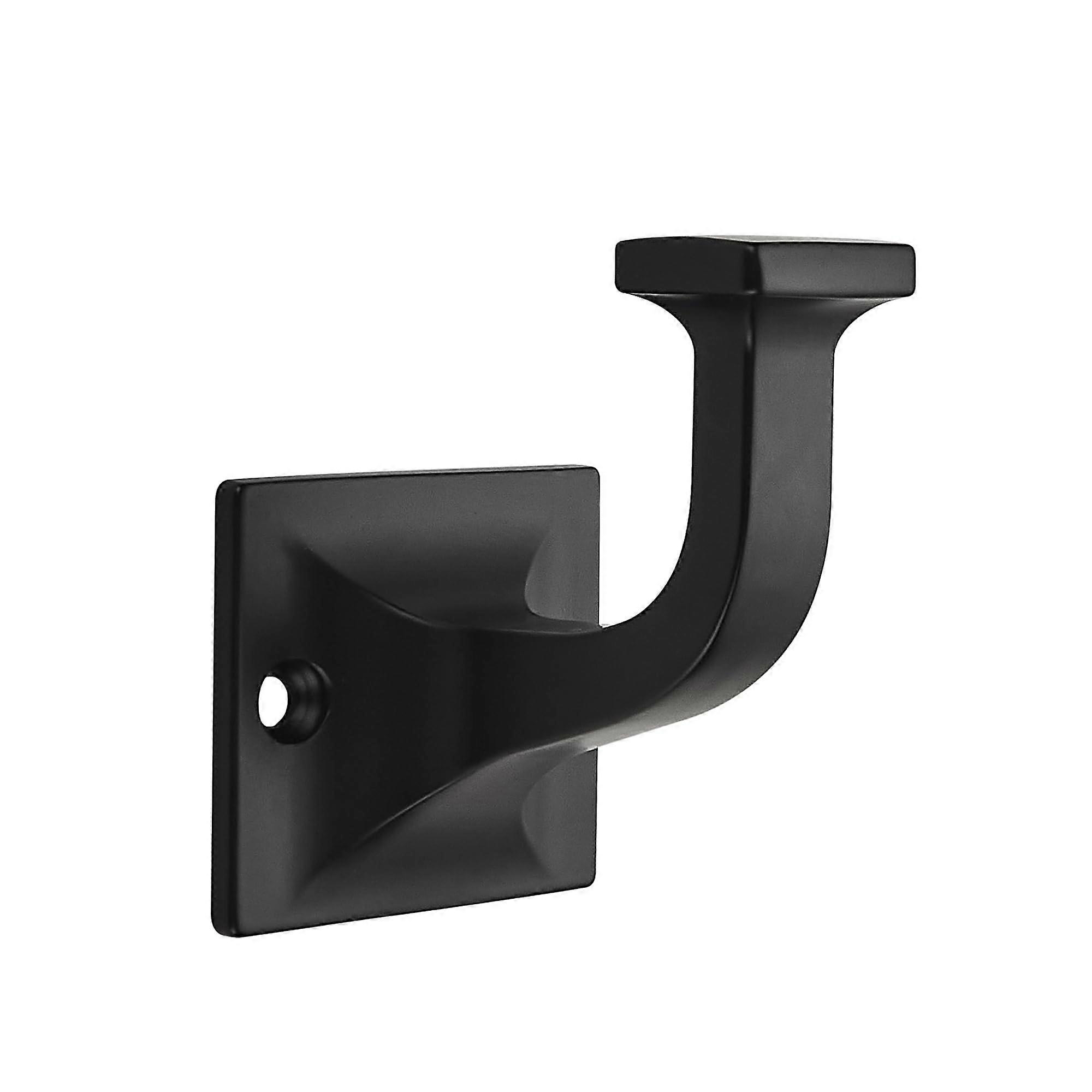 3 Pack Matte Black Coat Hooks  Heavy Duty Wall Hooks for Bathroom Bedroom, SpaceSaving Double Design
