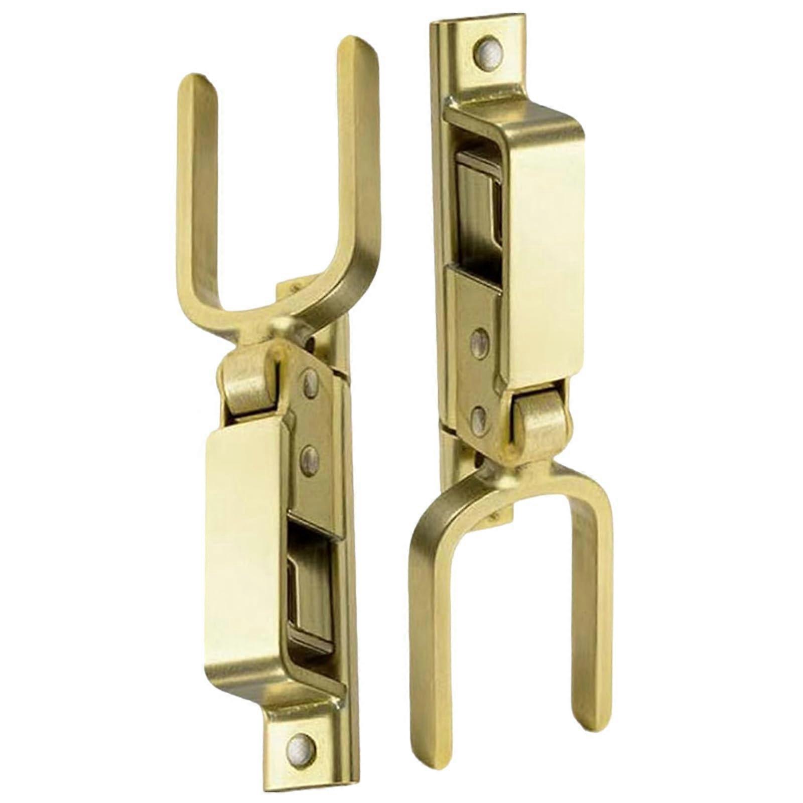 Heavy Duty Farm Gate Latch 2PCS with OneHand LiftandDrop Automatic Spring Lock RustResistant Steel