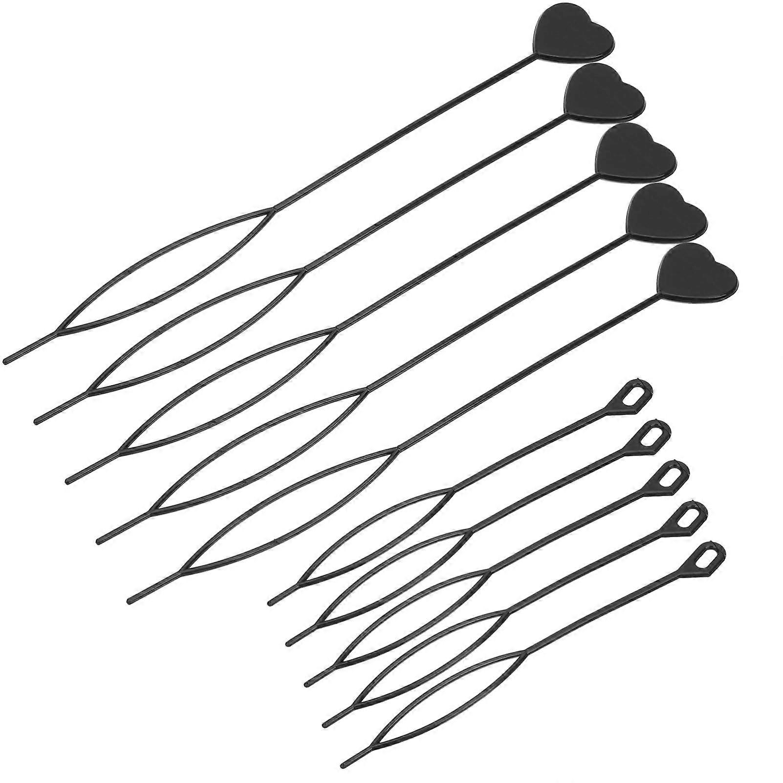 Hair Braiding Tools Kit with Heart Shaped Bead Loader for Easy DIY Braids and Dreadlocks