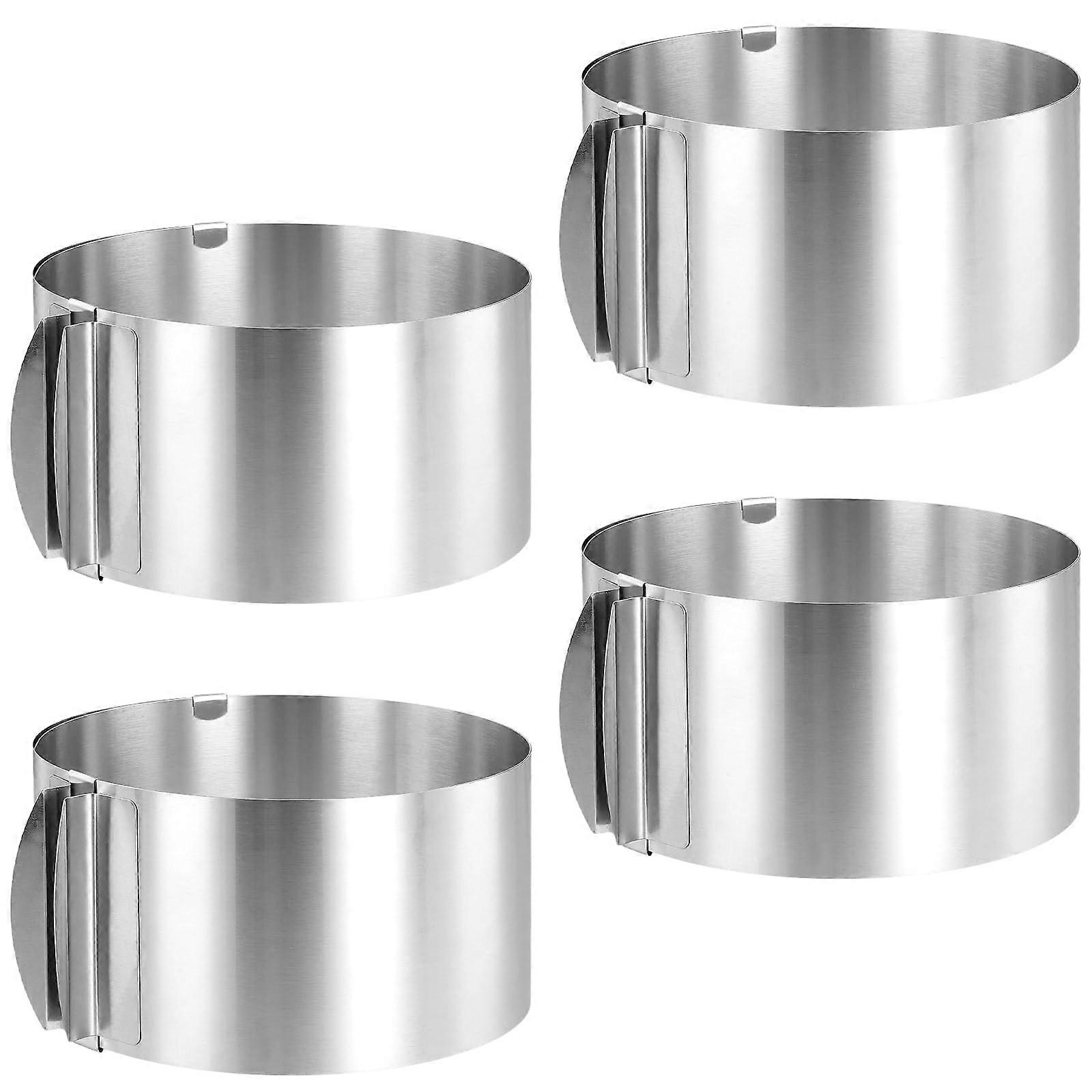 Adjustable Stainless Steel Cake Ring 612 Inch Set, Durable Baking Tool for  Layers