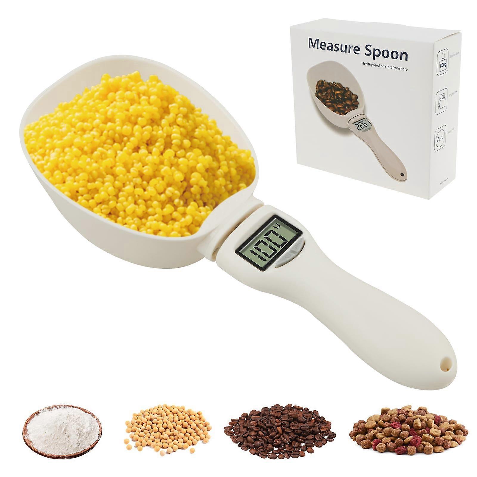Digital Measuring Spoon Scale with LCD Display,  Precision, Removable Handle for Cooking and Pet Food
