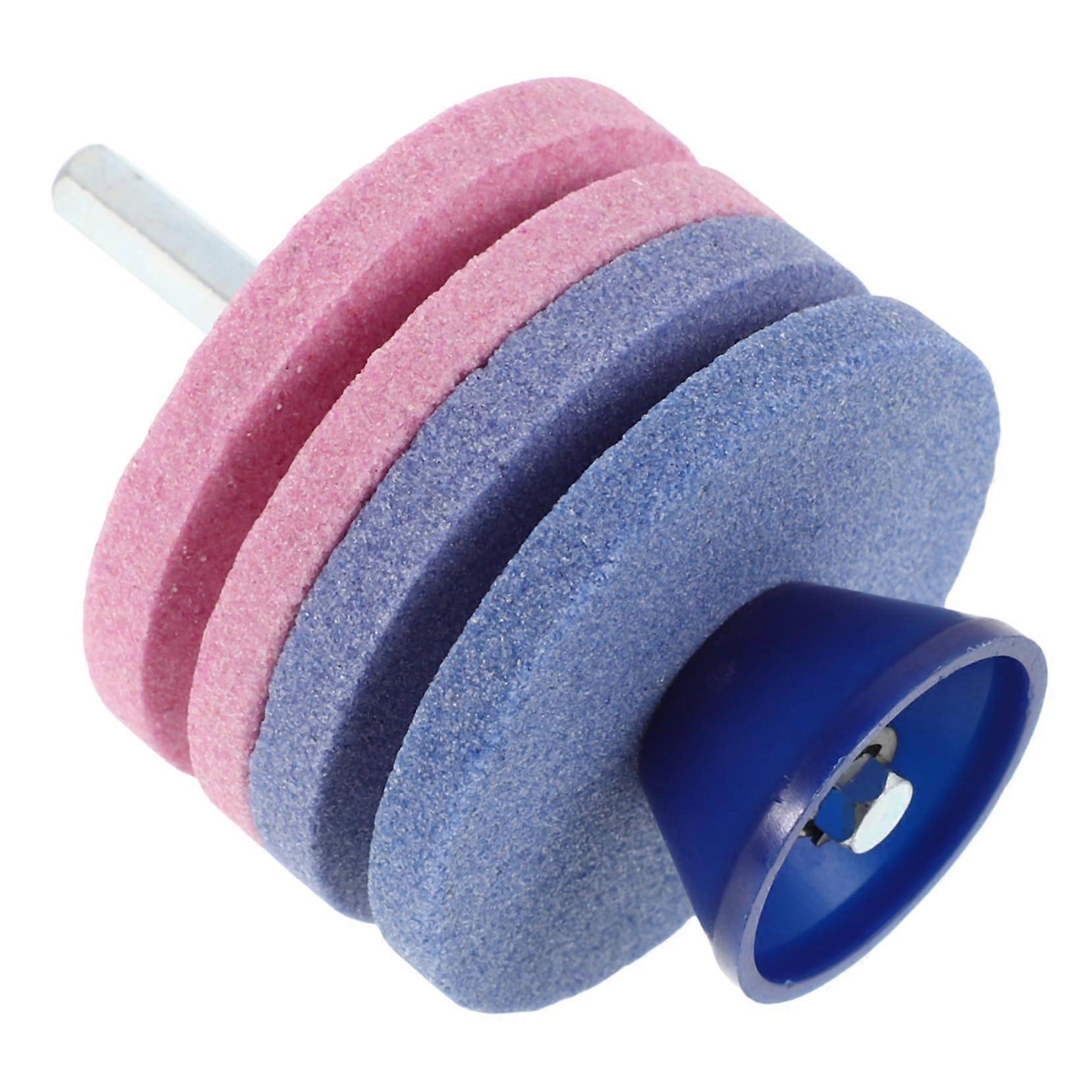 FourLayer Lawn Mower Blade Sharpener with DualLayer Head for Efficient Garden Tool Sharpening