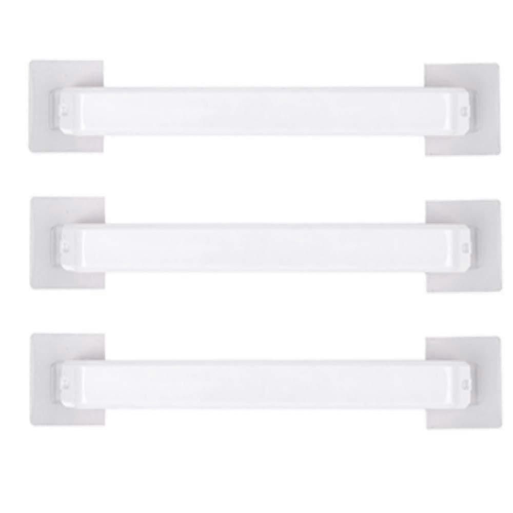 Wall Mounted Towel Rack White Bathroom Towel Bar Easy Install Space Saving Durable Design