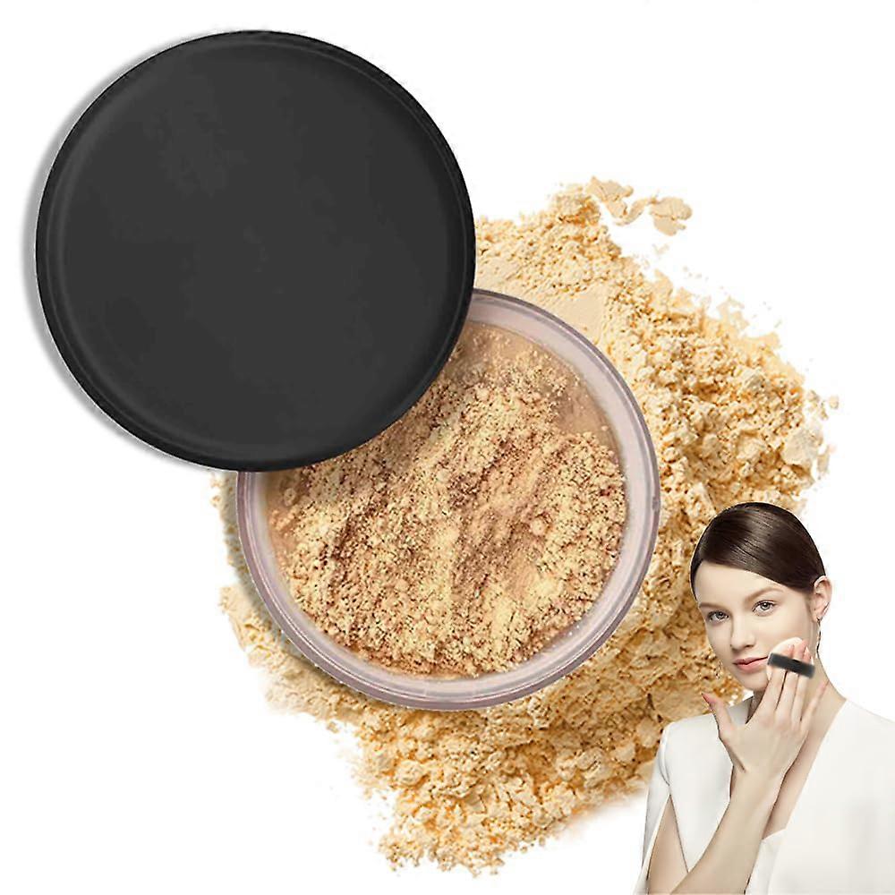 LongLasting Matte Setting Powder 06#, Oil Control Waterproof Loose Powder for Flawless Blurring Coverage