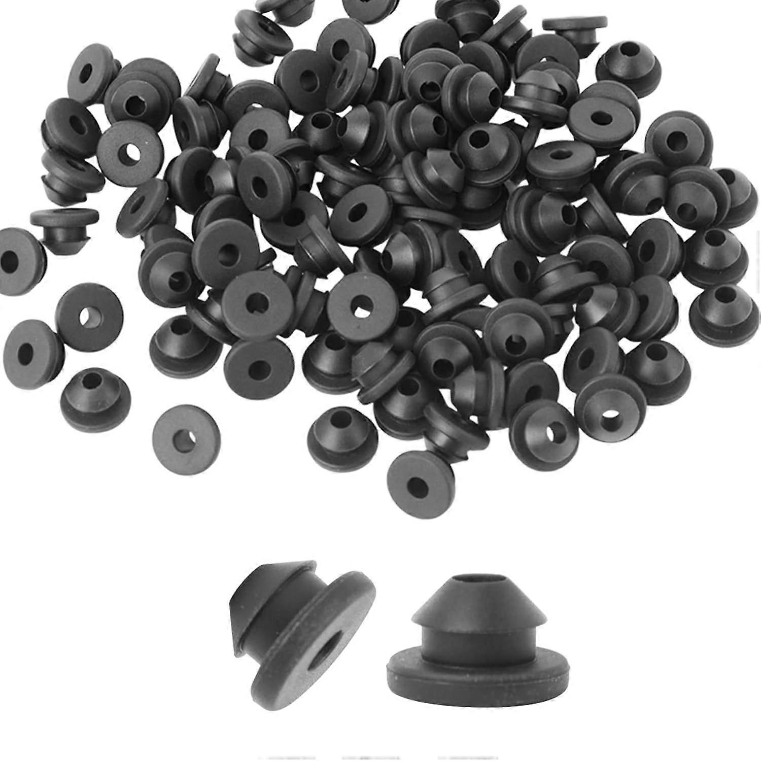 300 Pack Cable Railing Rubber Grommets - Black 1/8" Protector Sleeves for 1/8"