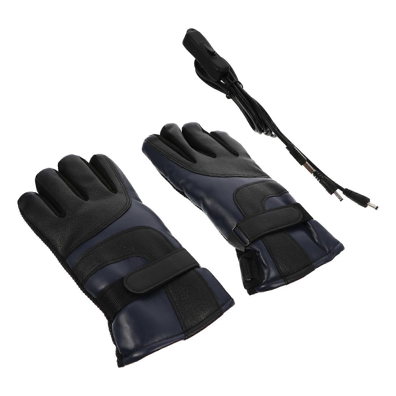 USB Electric Heated Gloves Winter Hands Warm Waterproof 1Pair