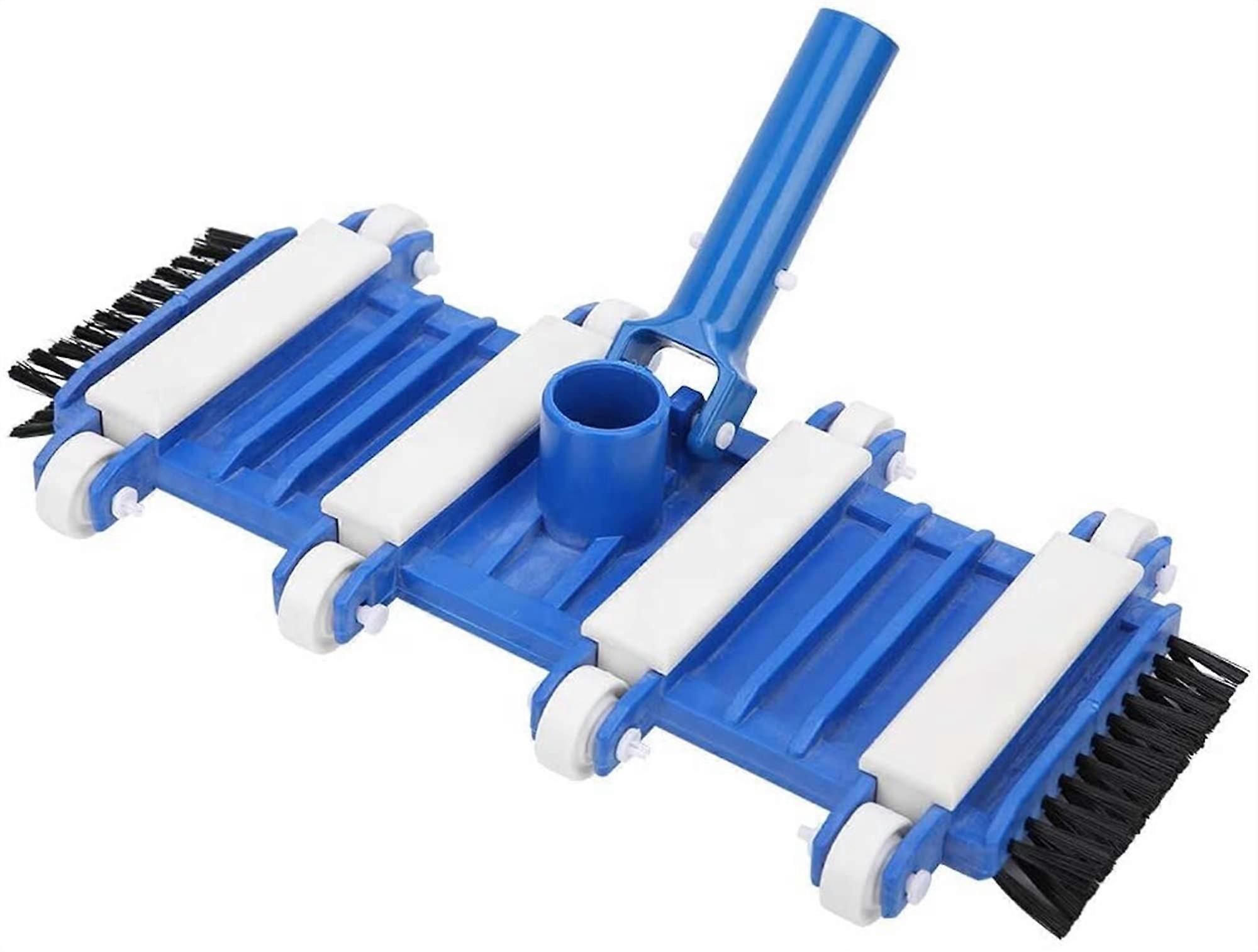Pool Vacuum Head with Side Brushes, Flexible Low Profile Design for Corners, Steps and Ponds