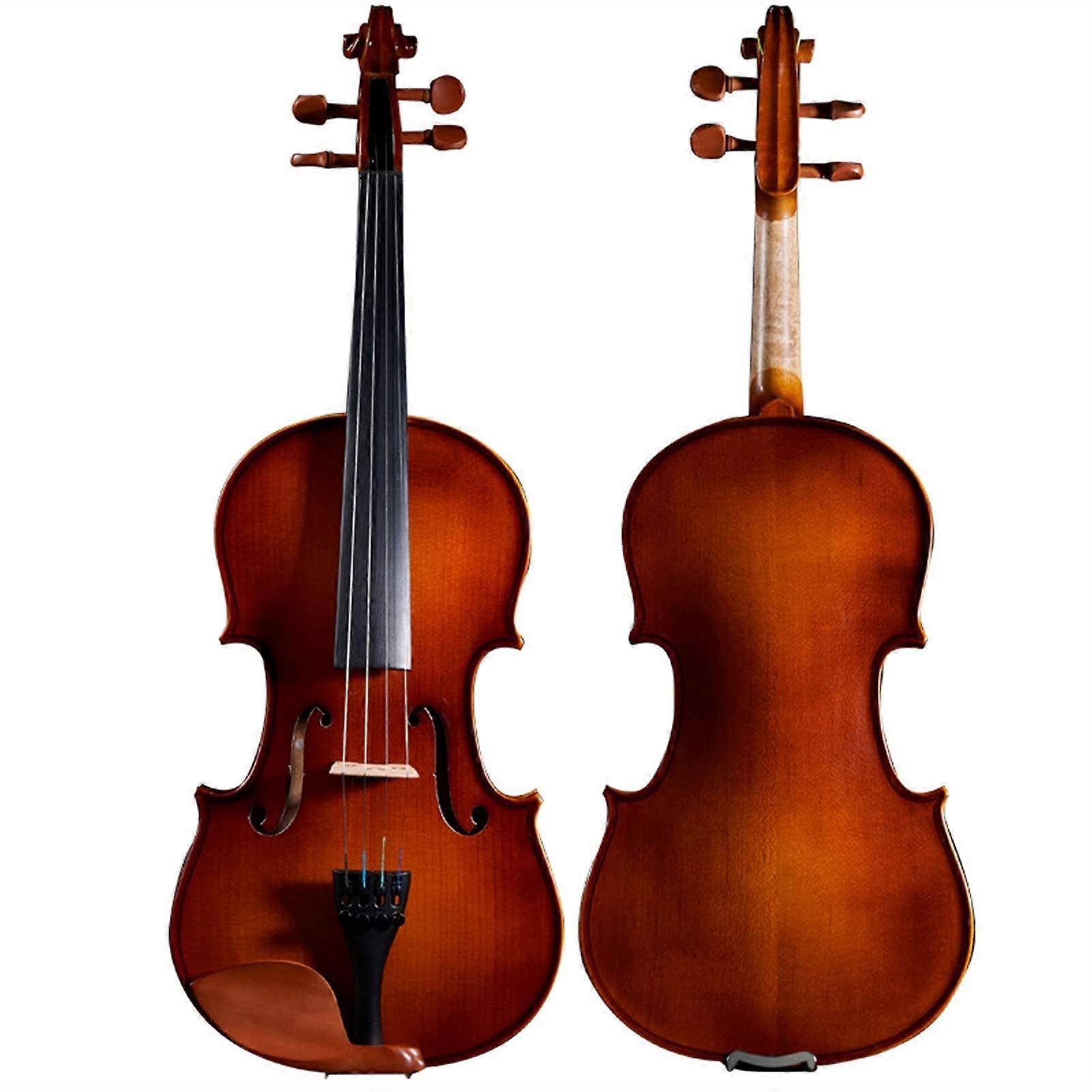 3/4 Handmade Wooden Student Violin for Beginners with Bow, Consistent Color Match