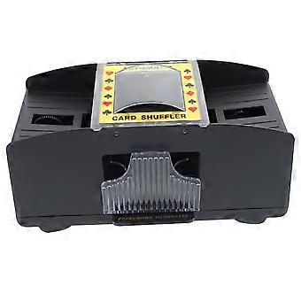 Poker Machine Board Game Electric Shuffler for Playing 1 Unit Black