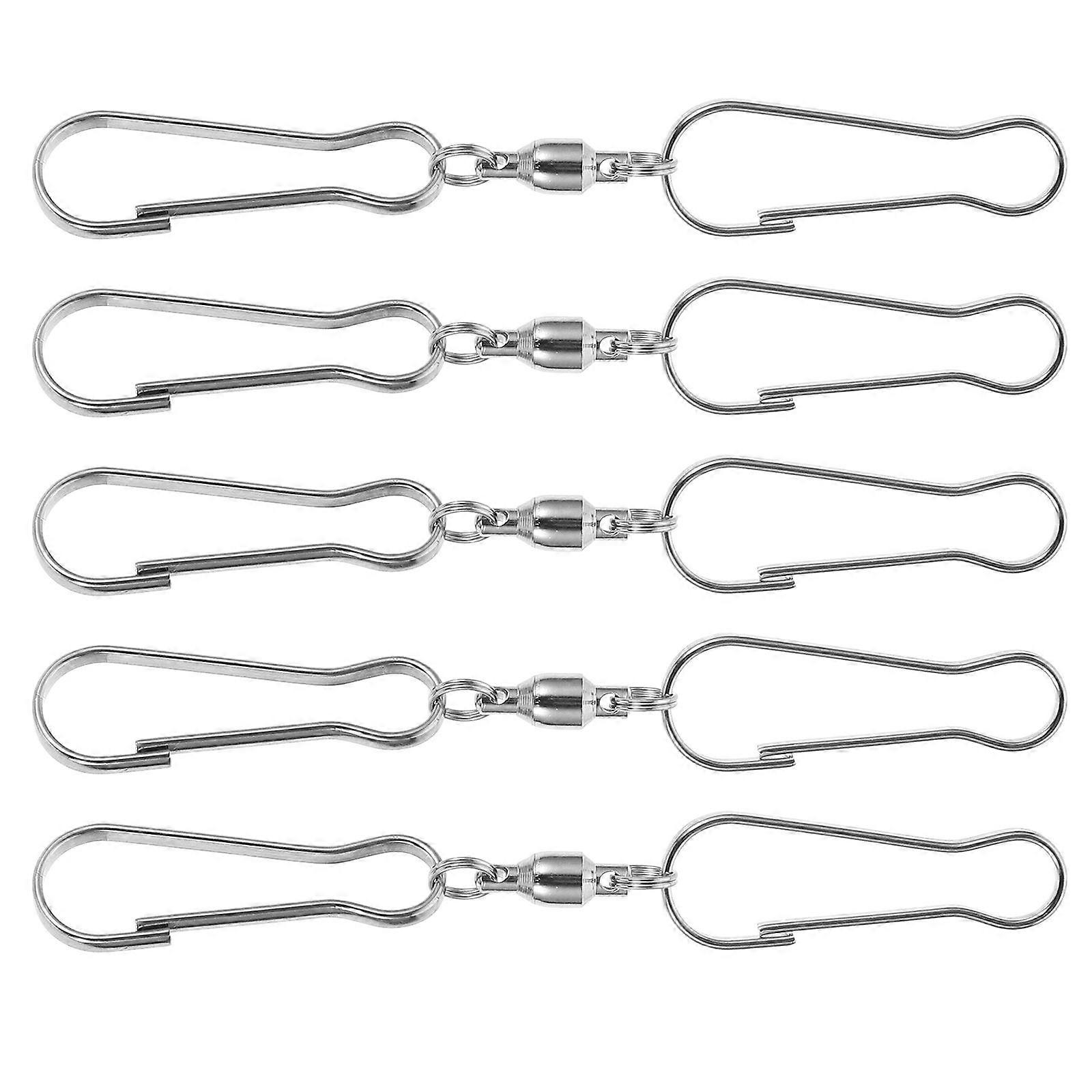 Silver Sewing Hooks Eye Closure for Hooking Use 5Pcs Metal Fastening Tools