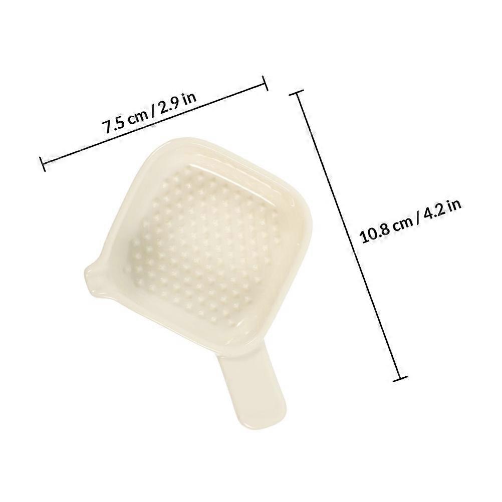 White Ceramic Sauce Dish Plate for Food Dipping Use 2Pcs