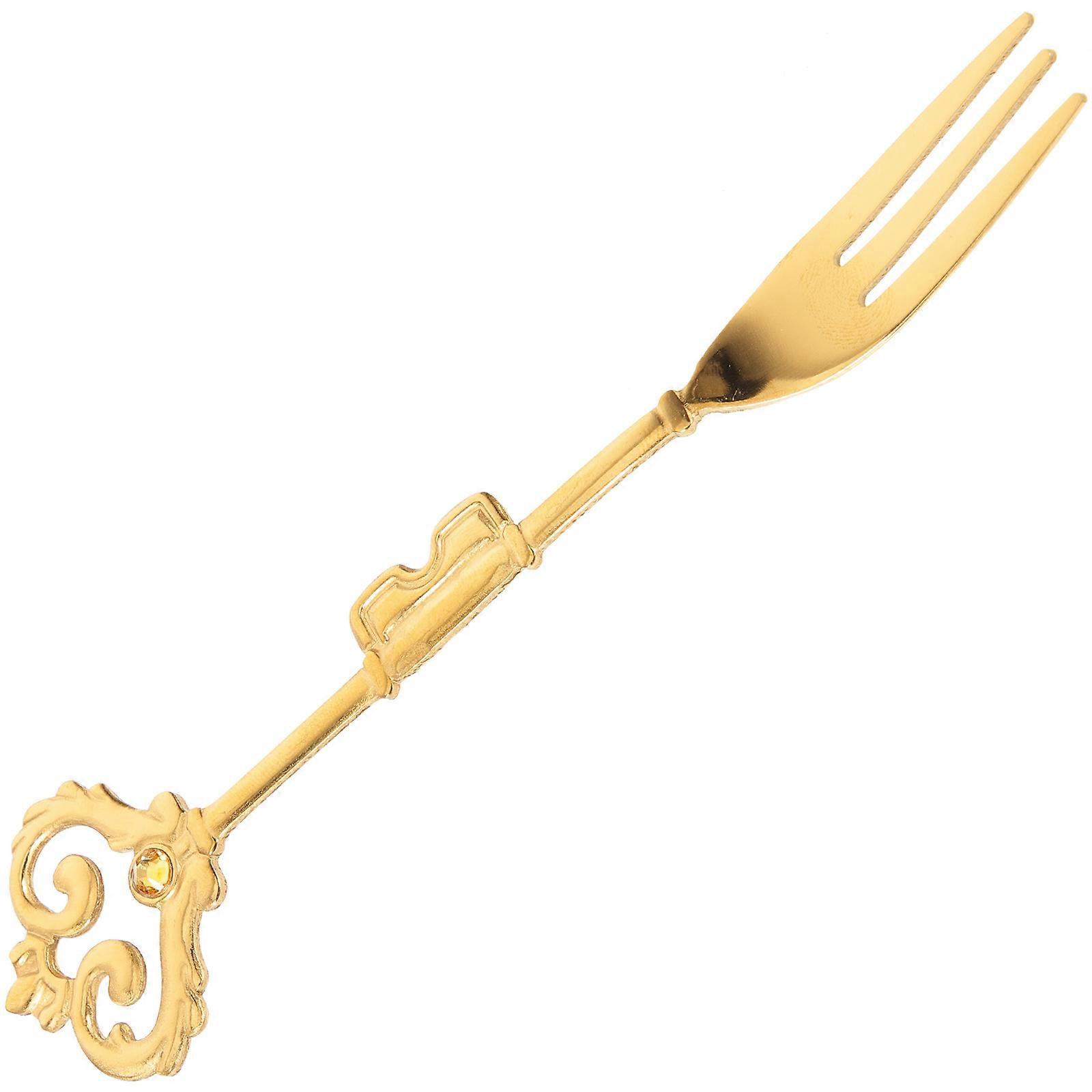 Stainless Steel Fruit Fork Cake Fork for Party Table Use