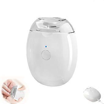 Elektrische nagelslijper en -polijster, automatische nageltrimmer met LED-verlichting, 3-standen nagelknipper voor thuis, op reis en dagelijkse nagelverzorging (1 stuk)
