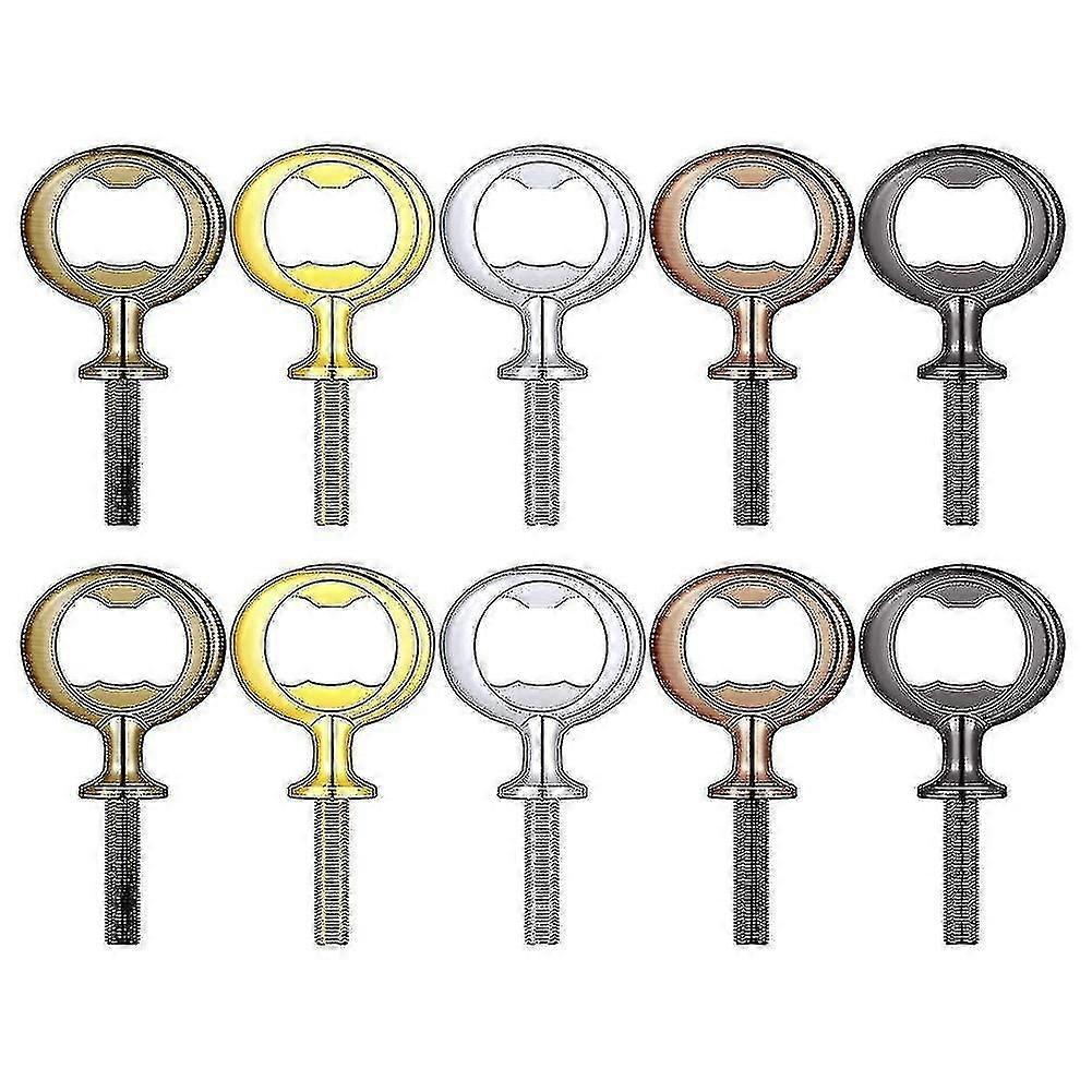 10pcs Bottle Opener Blanks Acier inoxydable Bottle Opener Inserts Kit