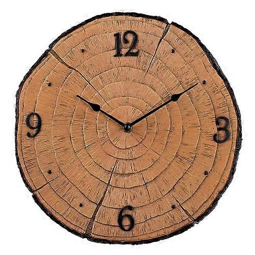 Hometime Tree Log Wall Clock