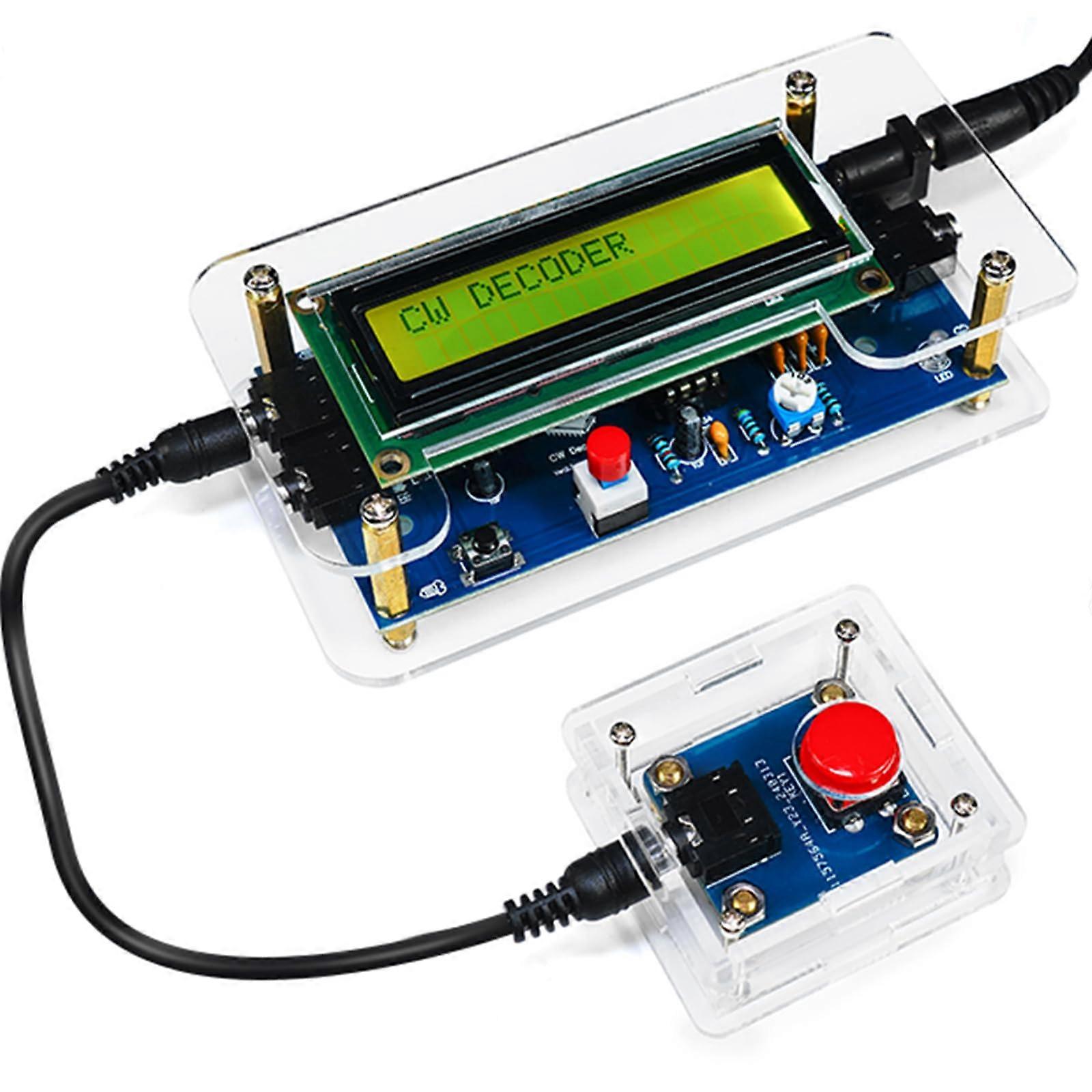 Morse Code Decoder Kit with Audio Input, Beginner Soldering Practice DIY CW Training