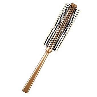 Cylindrical Hair Brush Hair Roller Brush Gold 1Pack for Daily Use