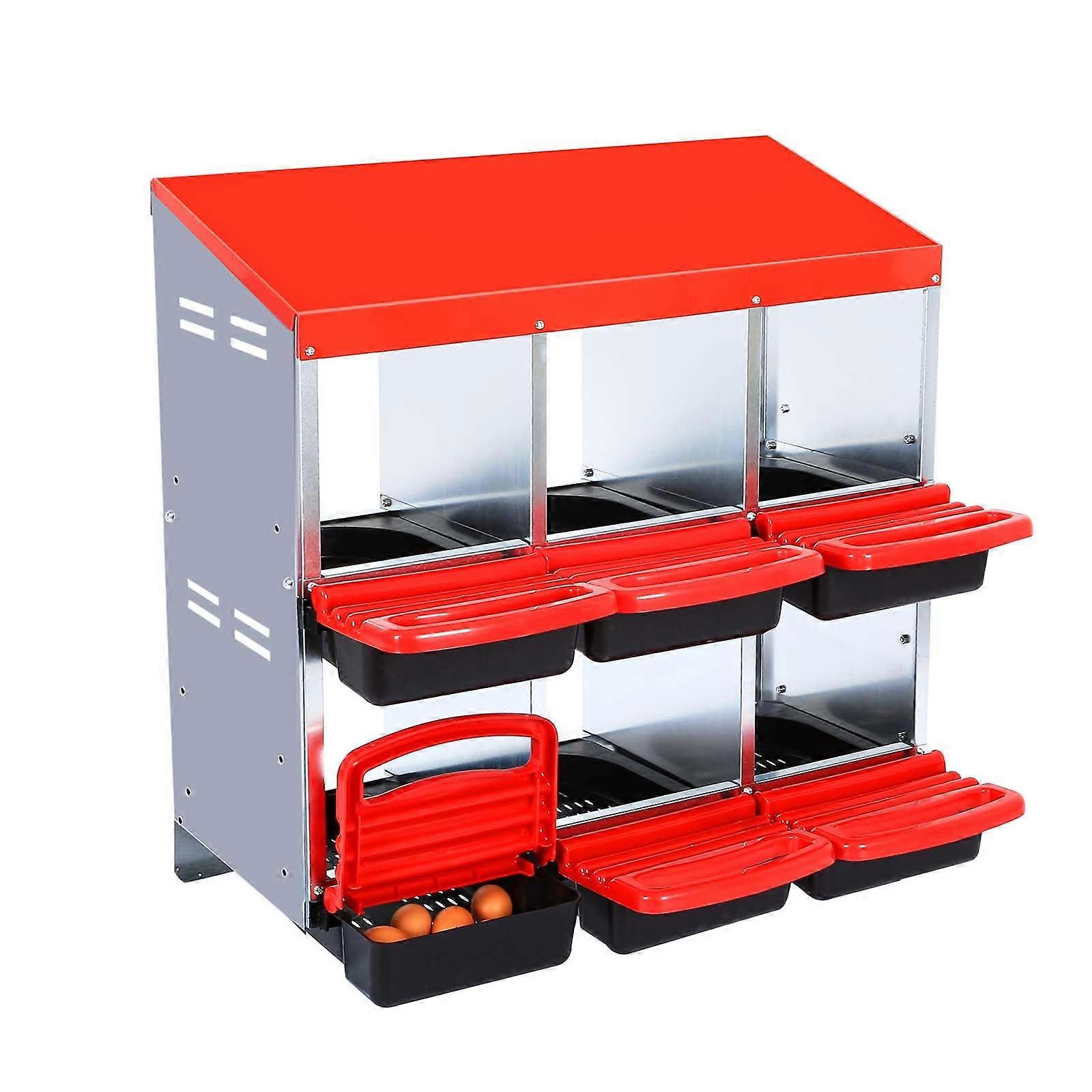 Red 6 Hole Connector Block with SpaceSaving Legless Design for Quick MultiWire Connection