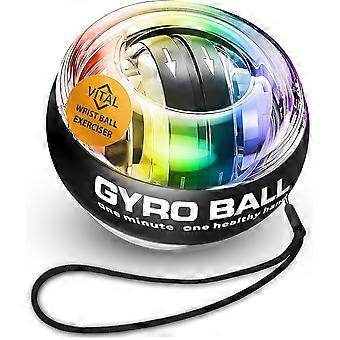 Wrist Ball Exerciser Gyro Ball Hand Gyroscopic Wrist Strengthener & Forearm Trainer with Zinc Rotor Grip Strength Training, Wrist Exerciser & Arm Ex