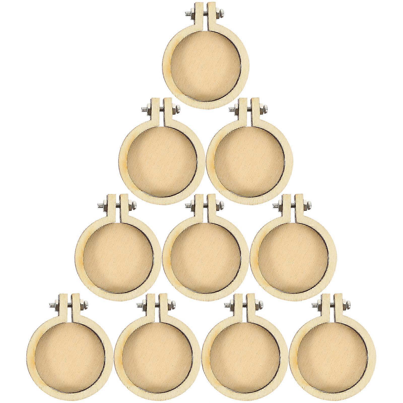 Decorative Crossing Stitch Frames Mini Ring Hoops for Decoration 12Pcs