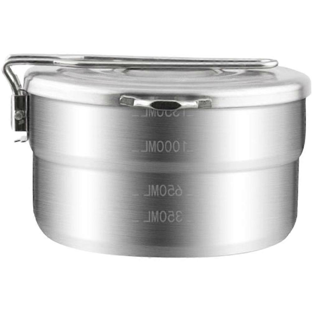 Silver Outdoor Use Bento Box Stainless Steel Multi-Function Lunch Box