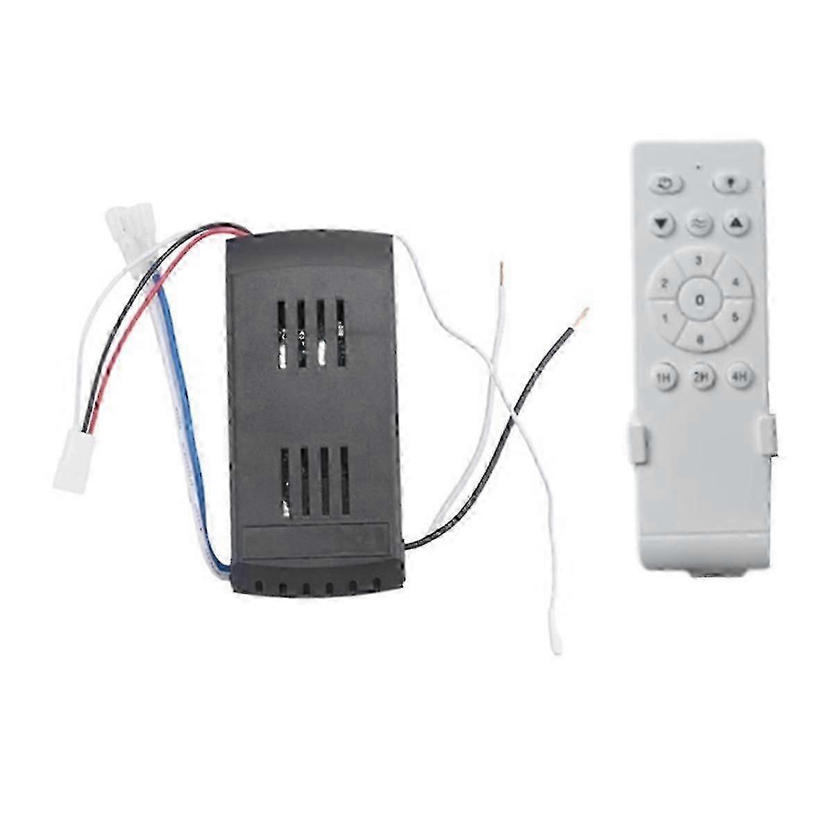Universal Ceiling Fan Remote Control Kit 6-Speed 40W Timing Function Replacement Remote compatible DC Ceili