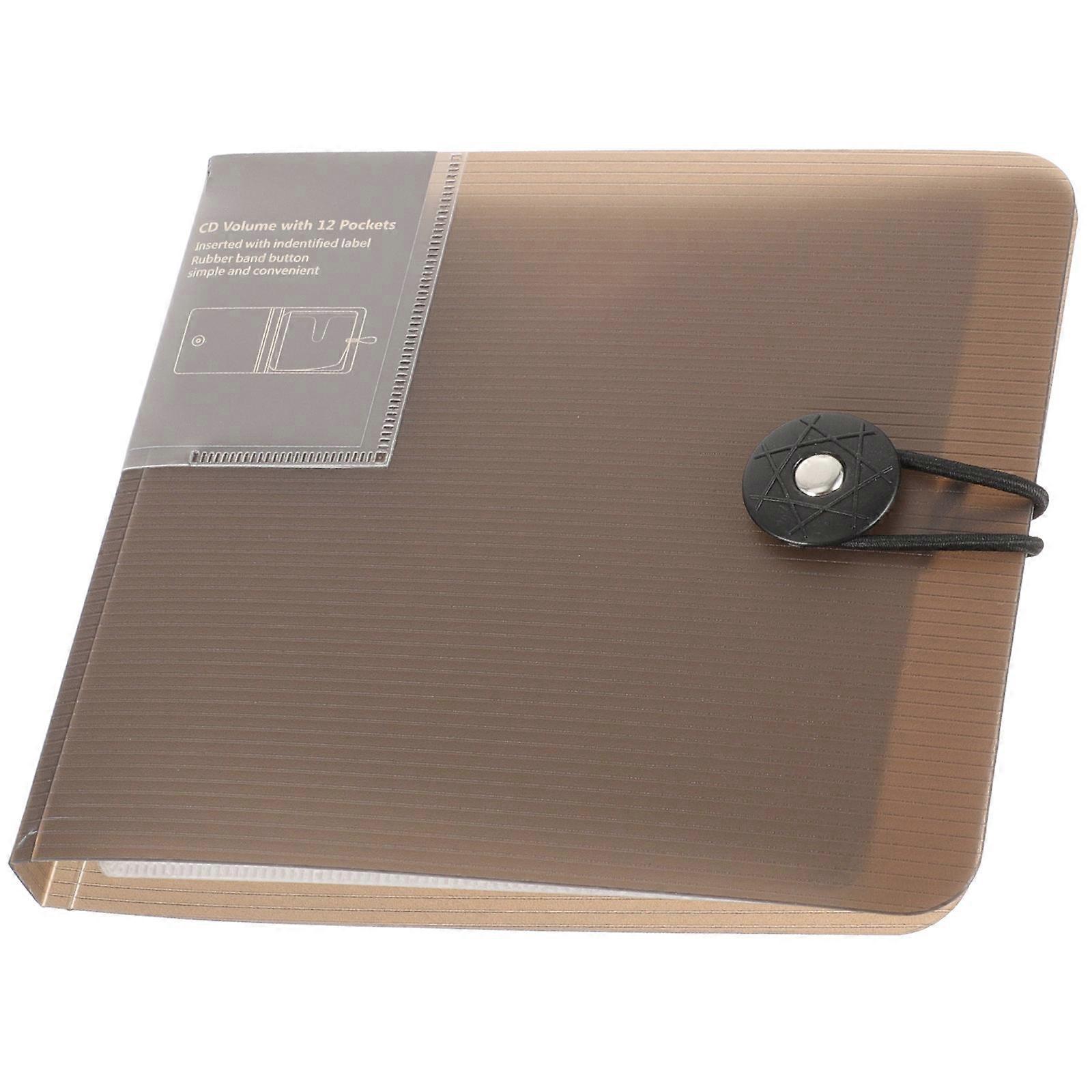 Cd Organizer Cd Insert Sheets Storage Binder for Daily Use 12 Capacity