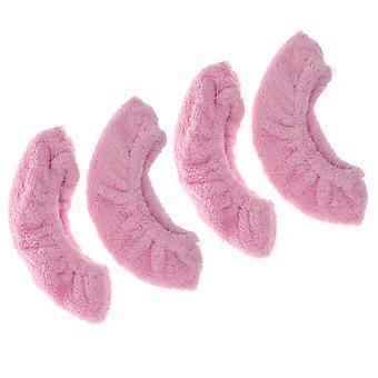 Eishockey-Schlittschuhüberzüge, rosa, elastisch, 2 Paar
