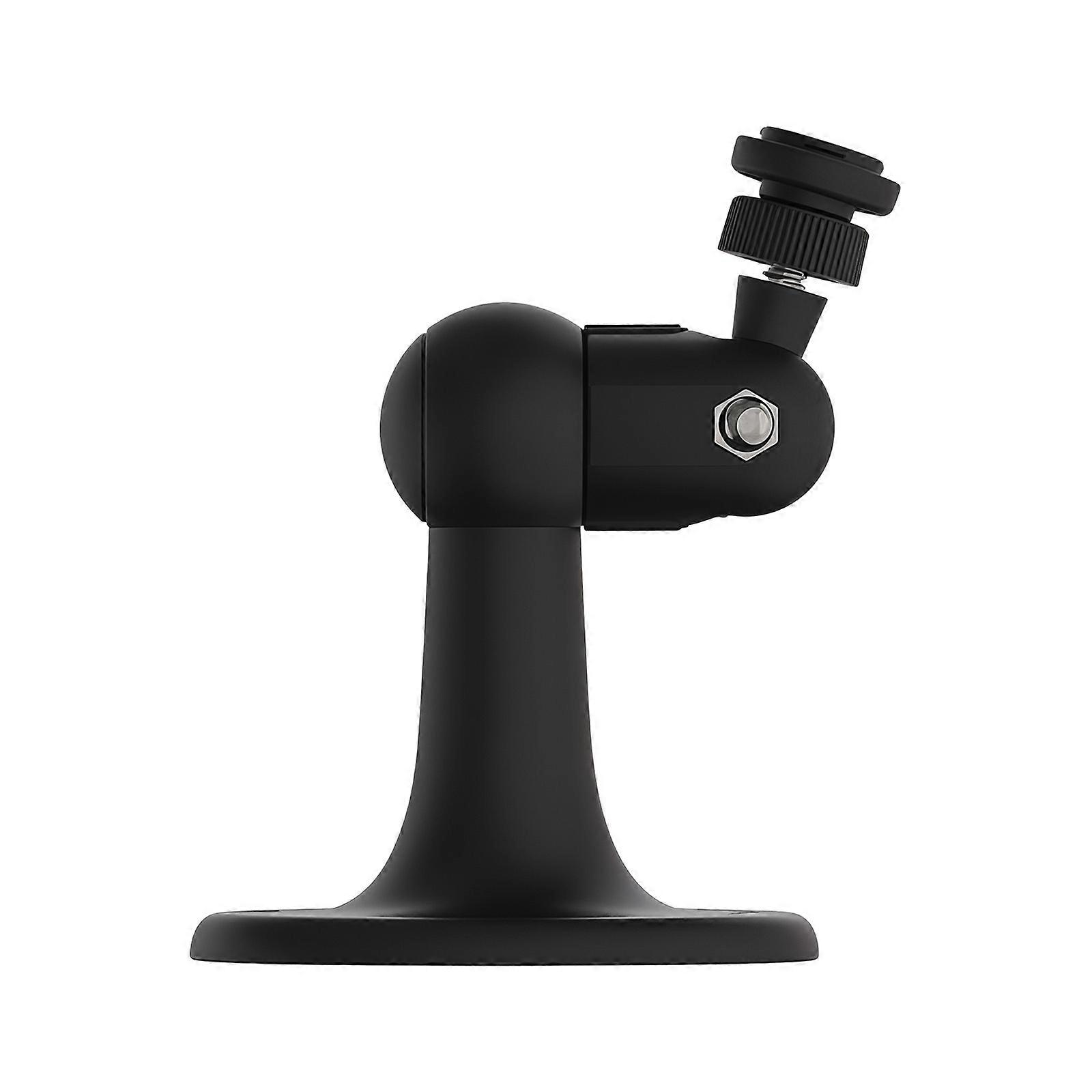 360 Degree Rotatable Wall Mount Bracket Holder For Camera With Quick Installation And ABS Material Easy Setups  Black