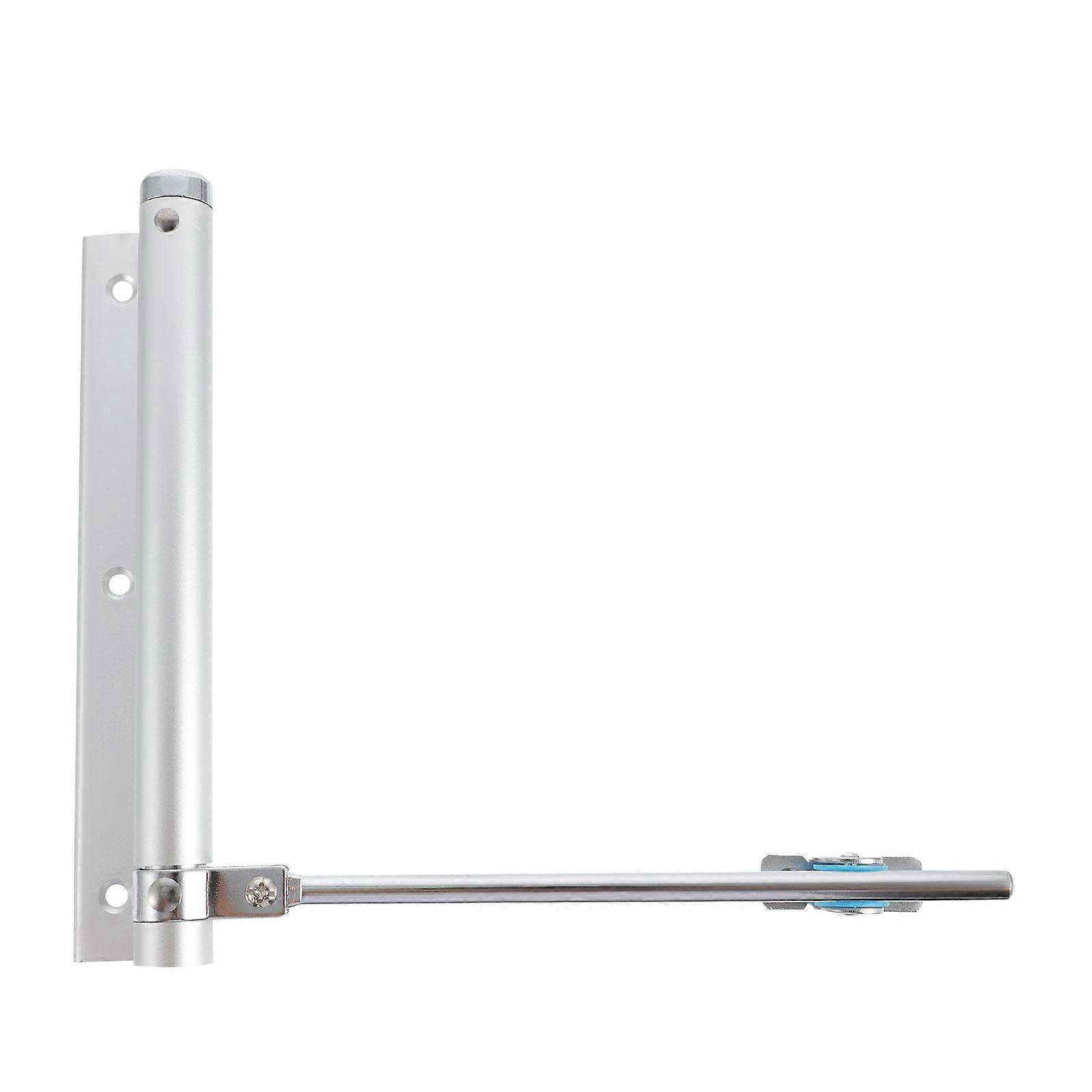 Door Closer Buffer Automatic Self-Closing Door Closer 1Pcs Silver