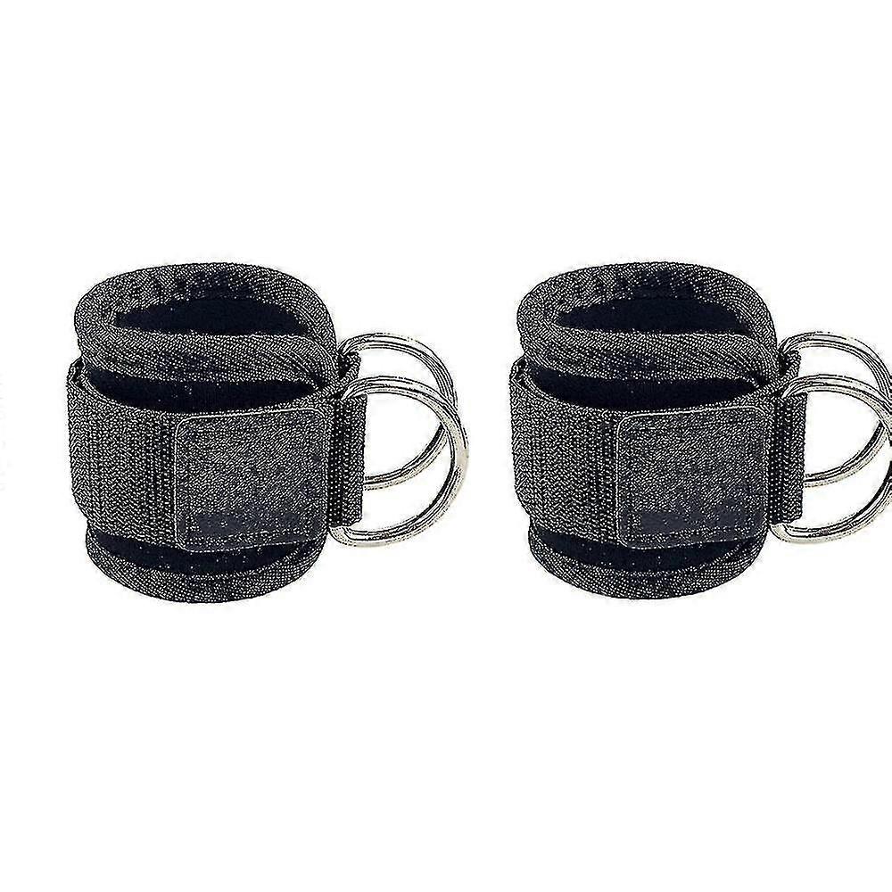 Ankle Strap For Cable Machines For Kickbacks,leg Extensions(2 Pcs, Black)