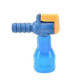 1 stuk. Blauwe waterzakken Outdoor Siliconen Buizen 90 Graden Eenvoudig Hydratatie Systeem Rugzak Zuigmond Ventiel Bijten Camping Wandelen
