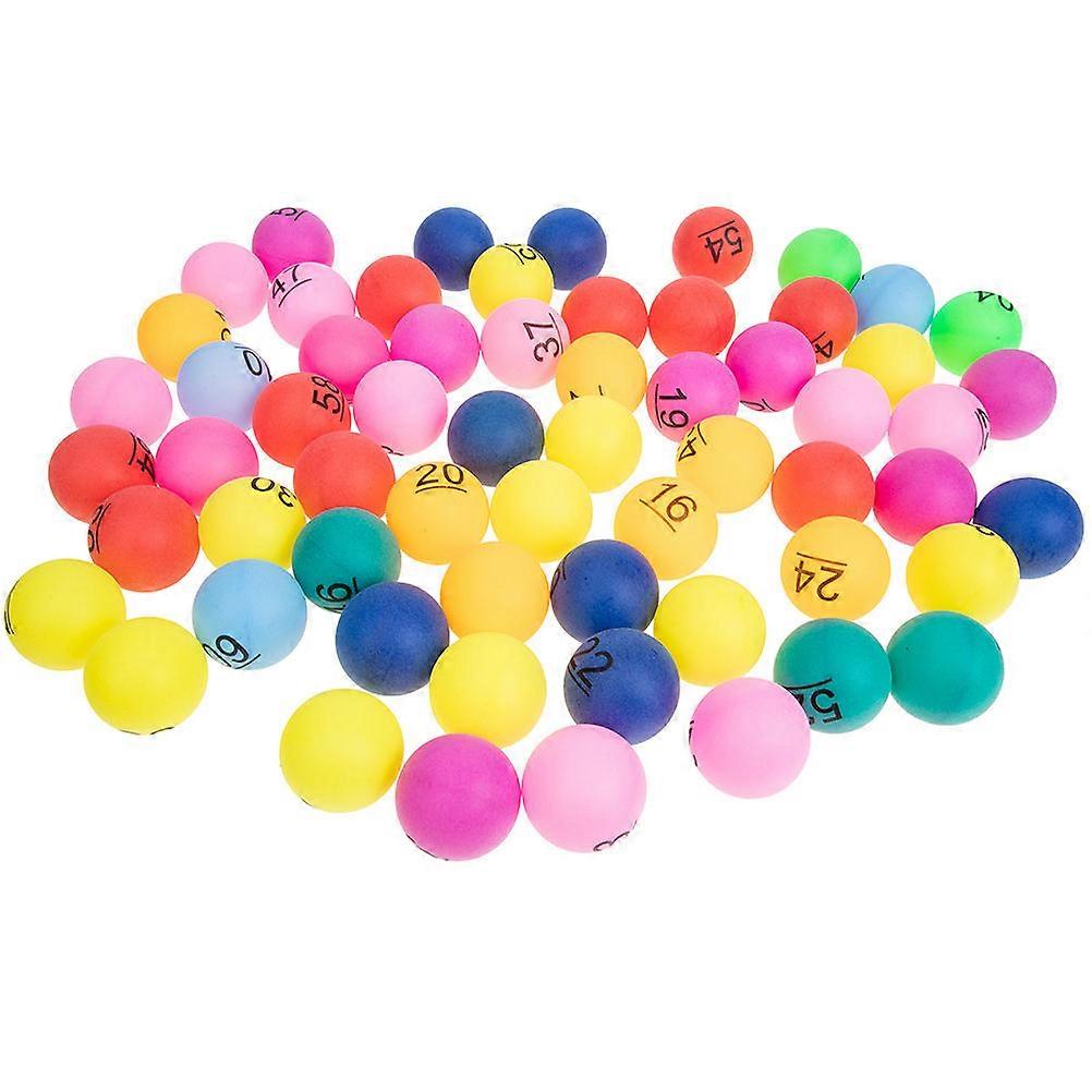 Group Activity Raffle Balls Plastic Multicolored Draw Balls 70Pcs Pack