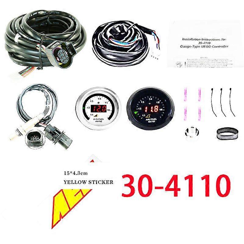 30-0300 30-4110 X-series Wideband O2 Air Fuel Ratio Gauge Kit Oem Lsu 4.9 0258017025 sensor de oxigênio w / Box + para Aem Decal
