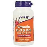 Vitamins D3 and K2 120 vegetable capsules