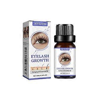 Jaysuing eyelash essential oil, traceless and slimming mascara, naturally beautiful and moisturizing, with black curly eyelashes and eyebrows