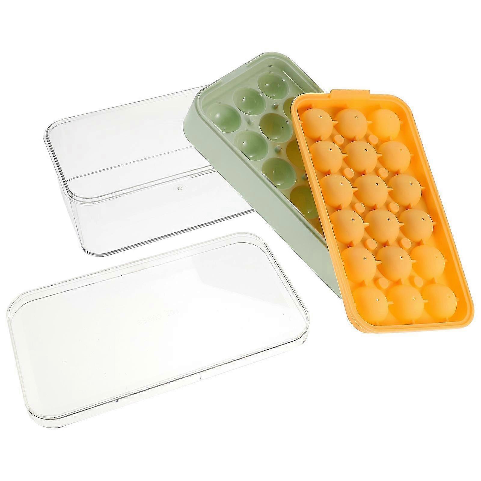 Plastic Ice Balls Mold, 1 Set, Convenient Freezer Use