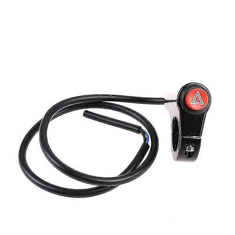 Motorcycle Switch Hazard Light Switch Button Electric Vehicle Double Flash Hfmqv