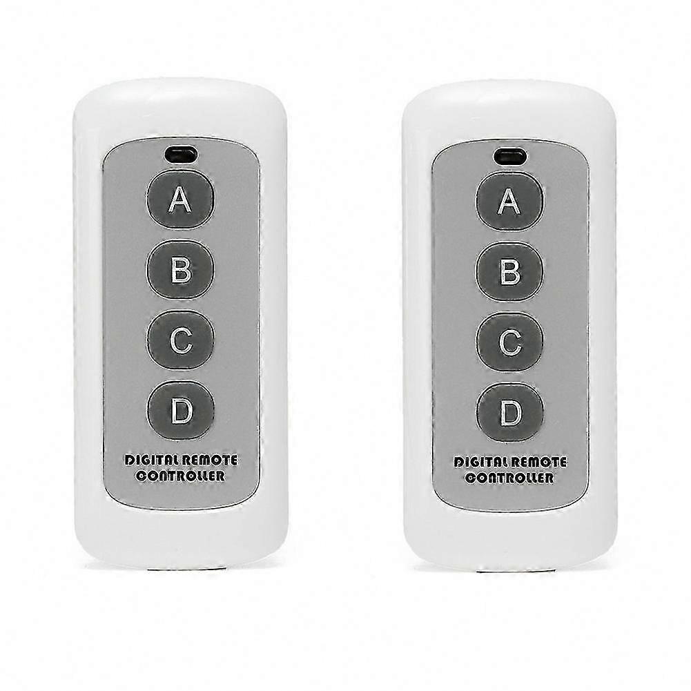 433MHZ White 4-Button Wireless RF Remote Control, EV1527 Learning Code