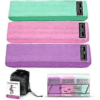 Resistance Bands - Resistance Bands For Legs And Butt Exercise Bands, Home Fitness, Crossfit, Stretching, Strength Training, Physical Therapy, Natural