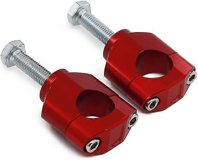 Motorbike Handlebar Risers With Clips (red) (2pcs)
