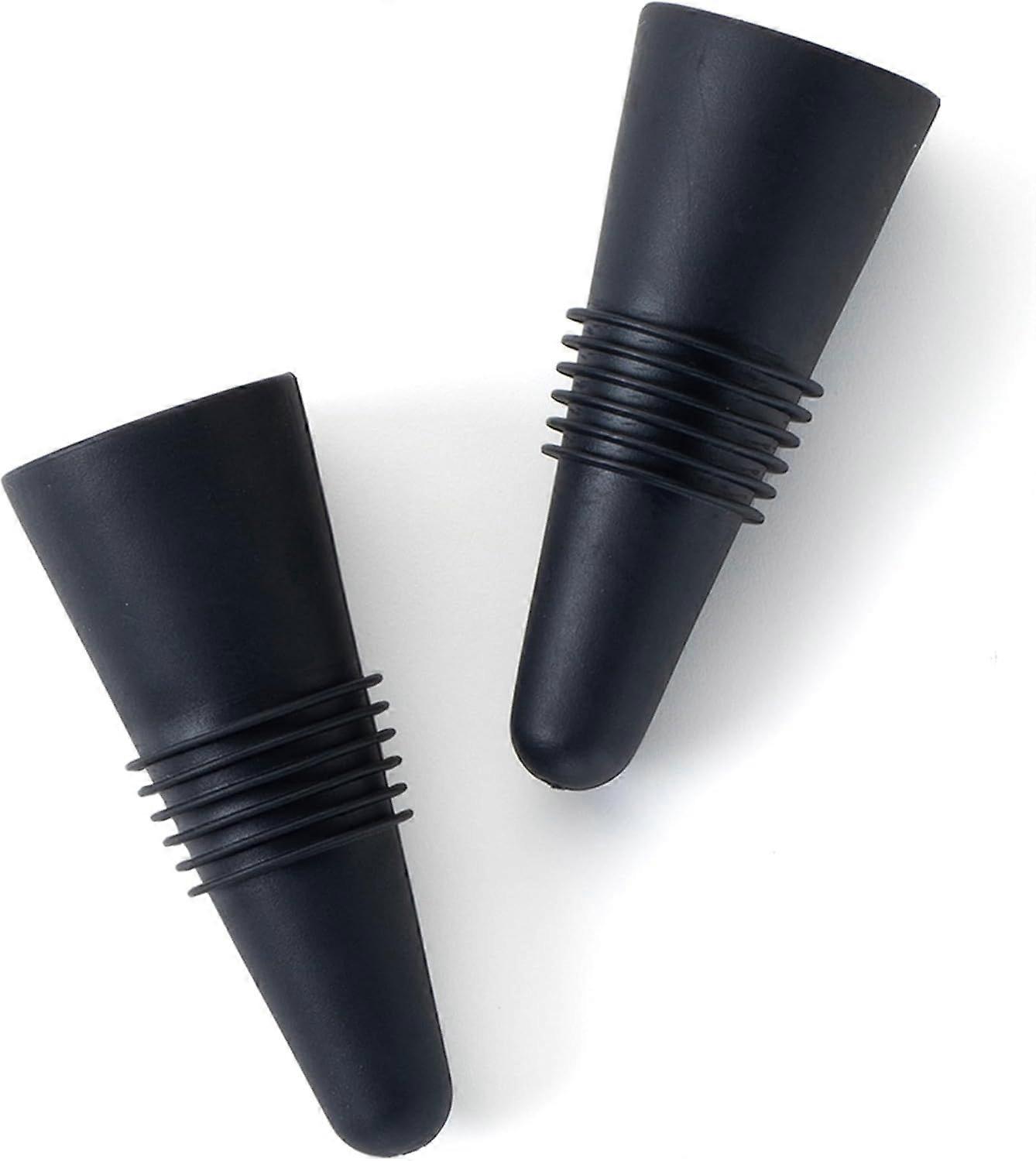 Rabbit Wine Stopper, 3.5x0.9, Black
