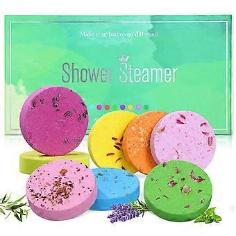 8pcs Natural Bath Salt Tablets Aromatherapy Shower Steamers Bath Aroma Tablets