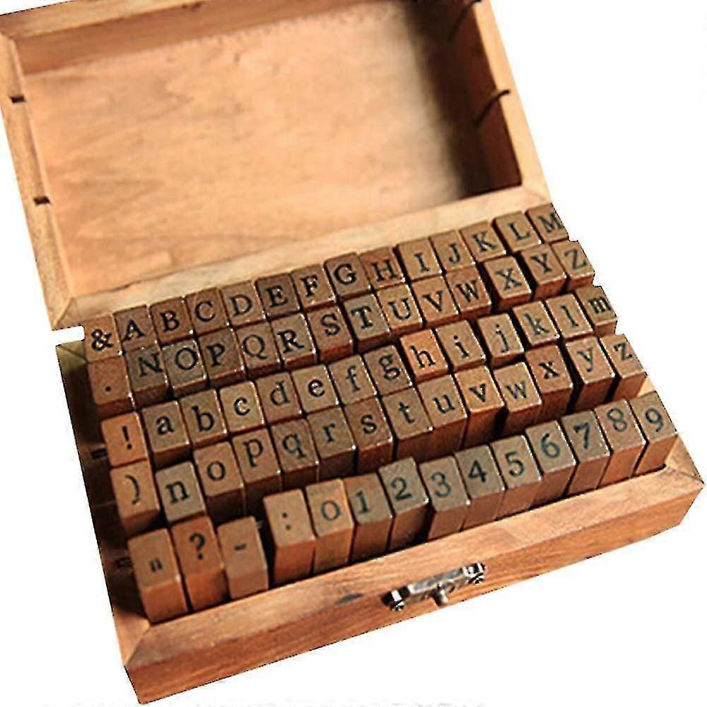 Alphabet Stamp Set, 70-pieces