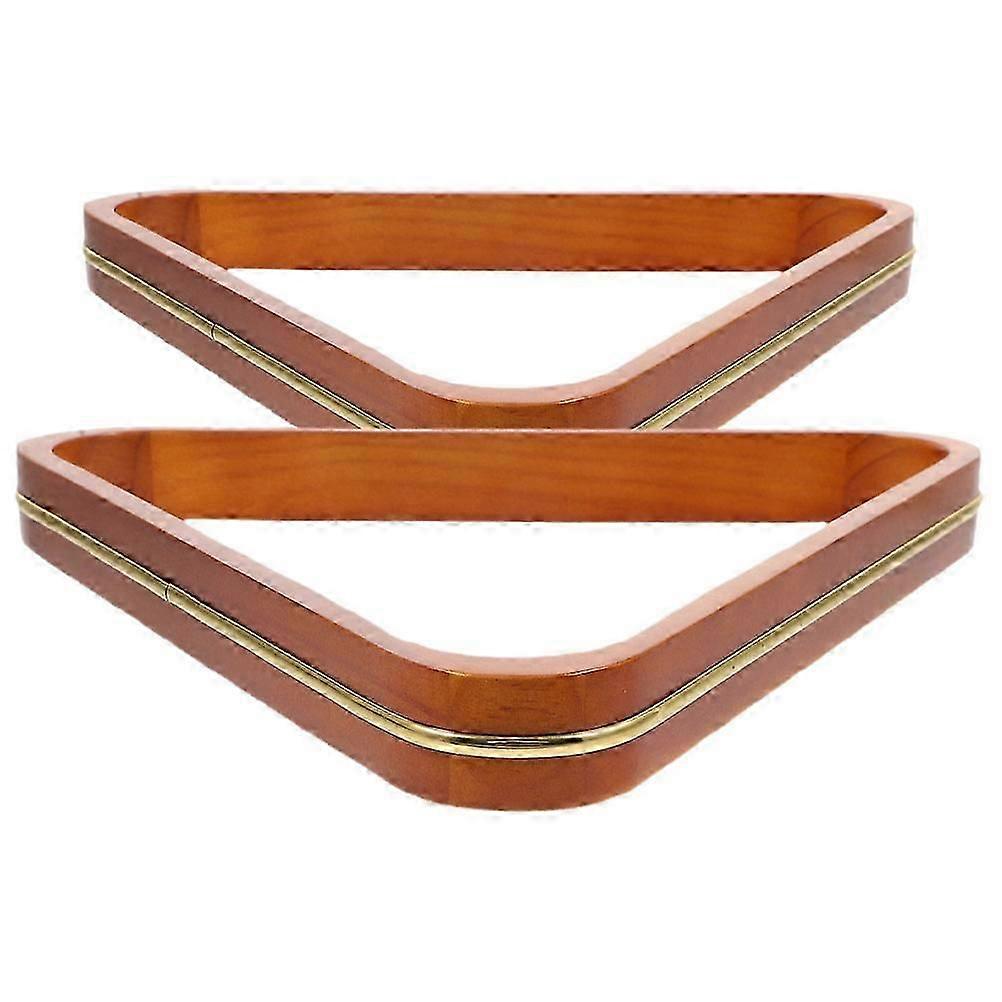 Pine Wood Pool Balls Triangle Rack | 2Pcs | Yellow