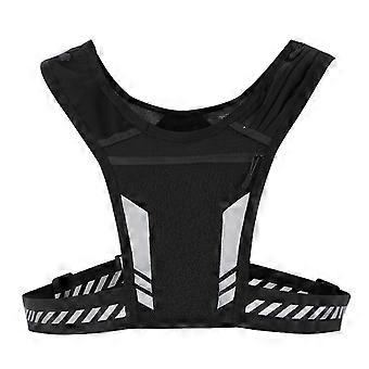 Reflecterend vest met zak voor hardlopen, voor mannen en vrouwen, geschikt voor nachtfietsen en wandelen.